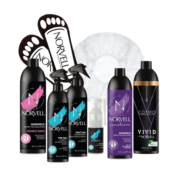 Norvell Sunless Starter Kit - PrePack - Airbrush Spray Tan Solution By Norvell