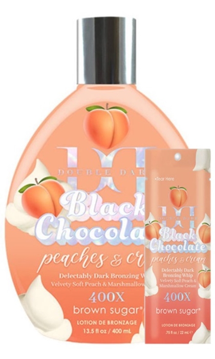 Double Dark Chocolate Peaches and Cream Bronzer - Buy 1 Btl Get 2 Pkts FREE - Tan Incorporated