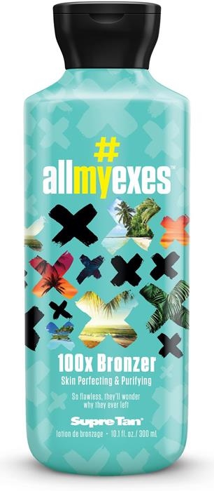 ALLMYEXES BLACK BRONZER - Buy 1 Btl Get 3 Pkts FREE - Tanning Lotion By Supre