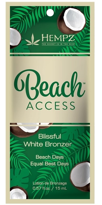 Beach Access White DHA Bronzer - Pkt - Tanning Lotion By Hempz