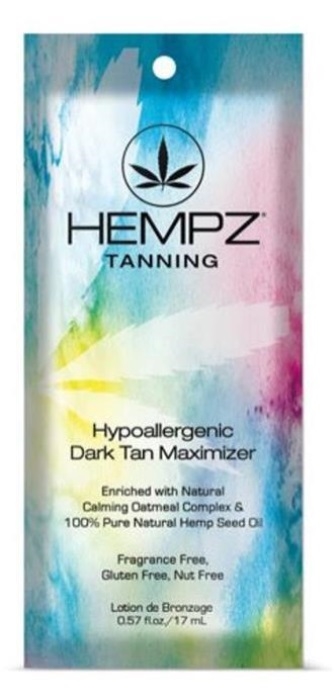 HYPOALLERGENIC DARK MAX - Pkt - Tanning Lotion By Hempz - Click Image to Close