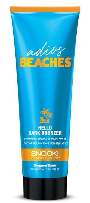 SNOOKI ADIOS BEACHES BLACK BRONZER - Buy 1 Btl Get 2 Pkts FREE - Tanning Lotion By Supre
