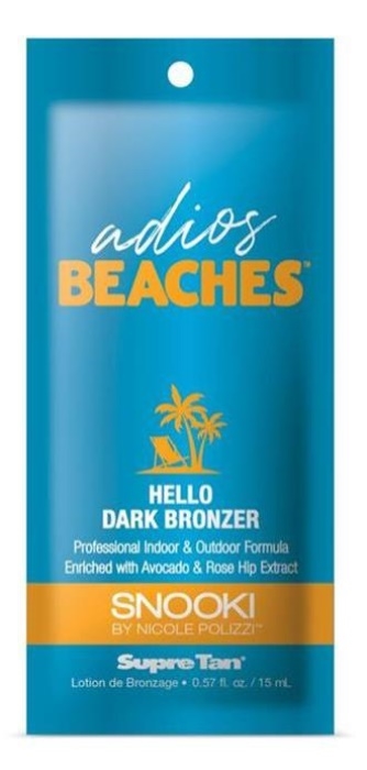 SNOOKI ADIOS BEACHES BLACK BRONZER - Pkt - Tanning Lotion By Supre
