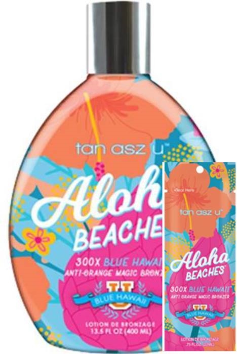 ALOHA BEACHES BRONZER - Buy 1 Btl Get 2 Pkts FREE - Tanning Lotion By Tan Inc