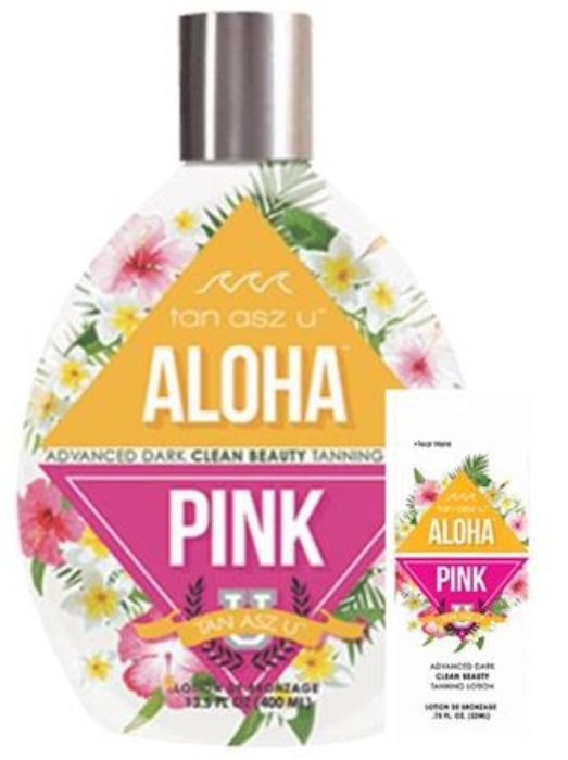 ALOHA PINK - Buy 1 Btl Get 2 Pkts FREE - Tanning Lotion By Tan Inc