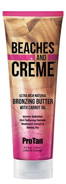 Beaches And Cream Natural Bronzer Tanning Lotion By ProTan - Bottle