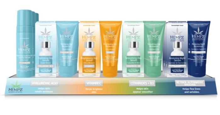 FRESH FACE BEAUTY ACTIVES DISPLAY - PrePack - Hempz Skin Care By Supre