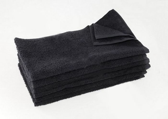 Black Regular Salon Towels - Dozen