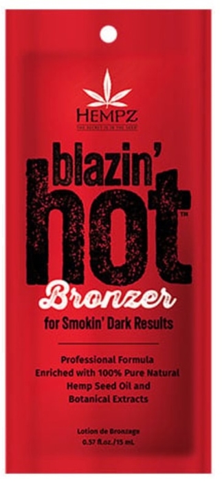 BLAZIN HOT TINGLE BRONZER - Pkt - Tanning Lotion By Hempz