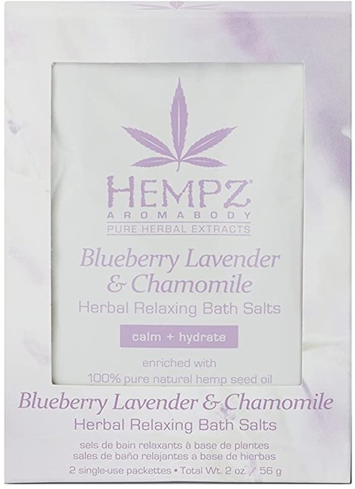 BLUEBERRY LAVENDER & CHAMOMILE BATH SALTS - Pkg - Hempz Skin Care By Supre