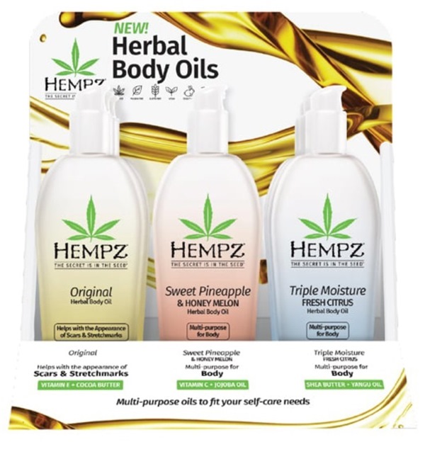 BODY BLISS BODY OIL DISPLAY - PrePack - Hempz Skin Care By Supre