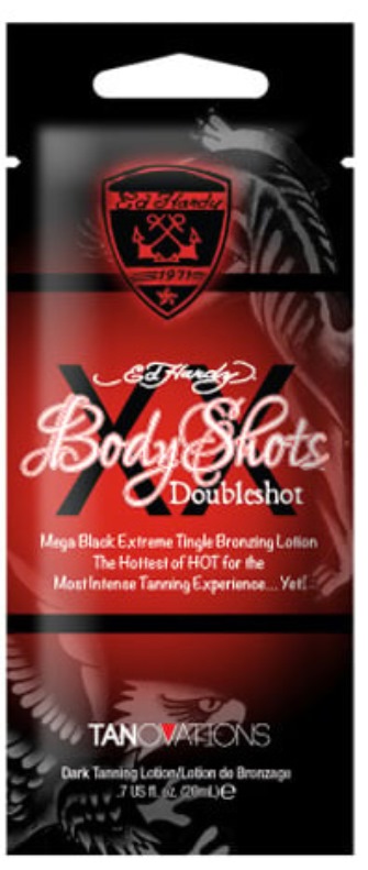 Body DoubleShot - Packet - Tanning Lotion By Ed Hardy
