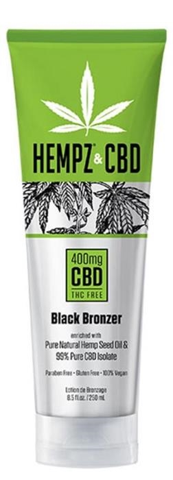 Hempz & CBD Black Bronzer - Btl - Tanning Lotion By Hempz - Click Image to Close