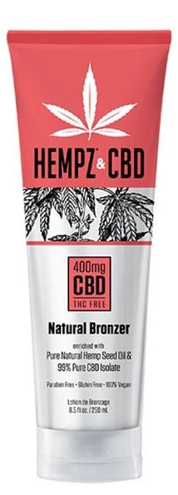 Hempz & CBD Natural Bronzer - Btl - Tanning Lotion By Hempz - Click Image to Close