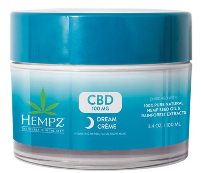 CBD 100MG HYDRATING FACE MASK - Jar - Hempz Skin Care By Supre