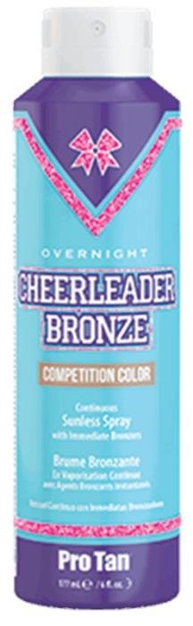 Cheerleader Bronze Competition Color Sunless Continuous Spray - Btl - By ProTan Muscle Up