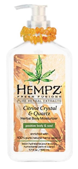 CITRINE CRYSTAL & QUARTZ MOISTURIZER - Bottle - Hempz Skin Care By Supre