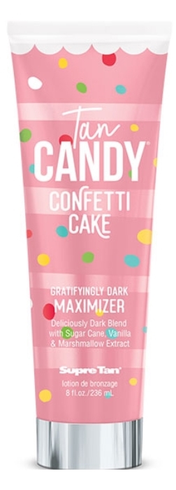 Tan Candy Confetti Cake Maximizer - Buy 1 Btl Get 2 Pkts FREE - Tanning Lotion By Supre