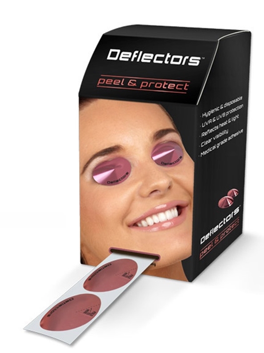 4EYEZ - DEFLECTORS - disposable UV Tanning Eyewear - Display 250 ct