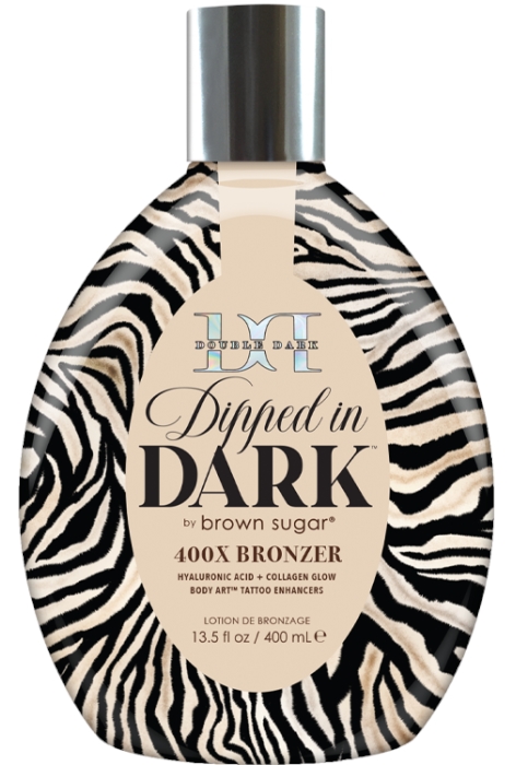 DOUBLE DARK DIPPED IN DARK BRONZER Tanning Lotion - Bottle 13.5oz - Tan Inc DOUBLE DARK DIPPED IN DARK BRONZER Tanning Lotion - Bottle 13.5oz - Tan Inc