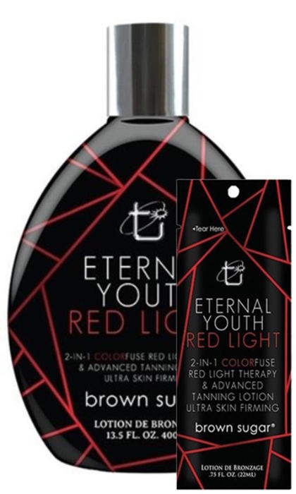 ETERNAL YOUTH RED LIGHT BRONZER - Buy 1 Btl Get 2 Pkts FREE - Tanning Lotion By Tan Inc