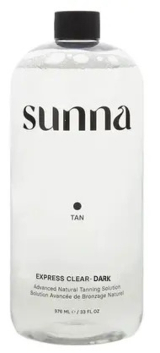 DARK CLEAR EXPRESS SOLUTION - 33.8oz - Airbrush Spray Tan Solution By Sunna
