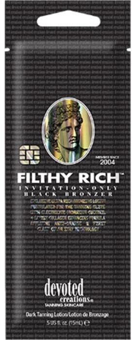 FILTHY RICH BLACK BRONZER - Pkt - Tanning Lotion By Devoted Creations