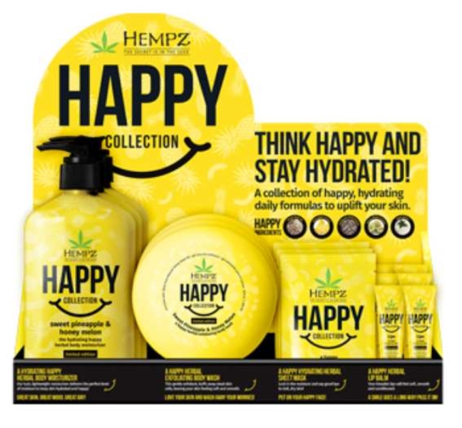 HAPPY SWEET PINEAPPLE FIND YOUR HAPPY DISPLAY - Kit - Skin Care By Supre
