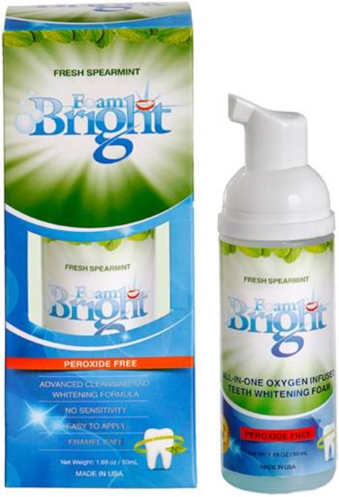 BleachBright FOAM BRIGHT TEETH WHITENING - Can - BB