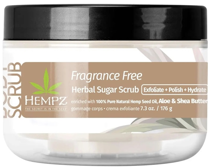 Fragrance Free Body Scrub NEW - Jar - Hempz Skin Care By Supre