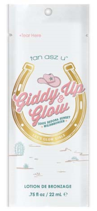Giddy Up and Glow Bronzer Tanning Lotion - Packet - Tan Inc