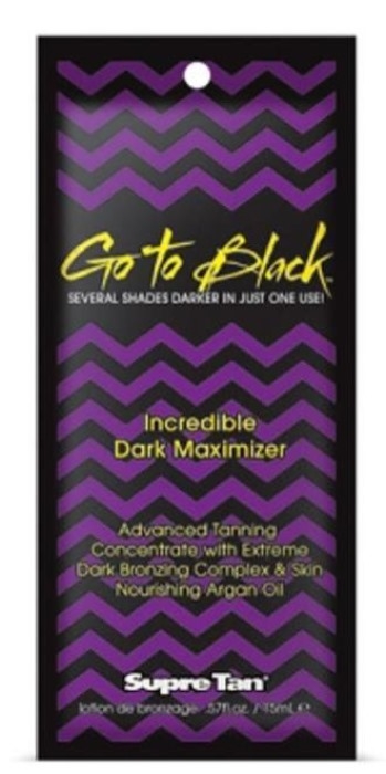 Go To Black Maximizer - Pkt - Tanning Lotion By Supre - Click Image to Close