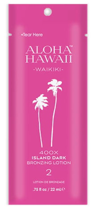 ALOHA HAWAII WAIKIKI ISLAND DARK BRONZER - Pkt - Tanning Lotion By Tan Inc