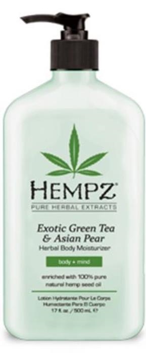 EXOTIC GREEN TEA & PEAR MOISTURIZER - Btl - Hempz Skin Care By Supre