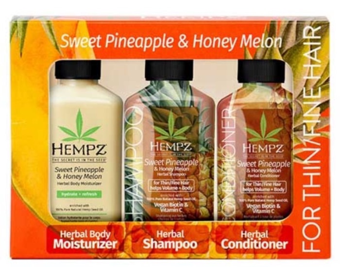 PINEAPPLE & HONEY MELON MINI TRIO KIT - PrePack - Hempz Skin Care By Supre
