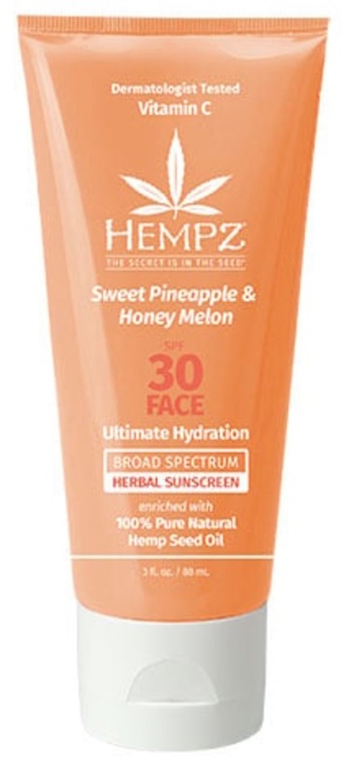 Sweet Pineapple & Honey Melon Facial Sunscreen SPF 30 - Btl 3 oz - Skin Care By Hempz