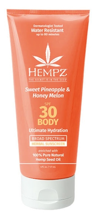 Sweet Pineapple & Honey Melon Body Sunscreen SPF 30 - Btl 6 oz - Skin Care By Hempz