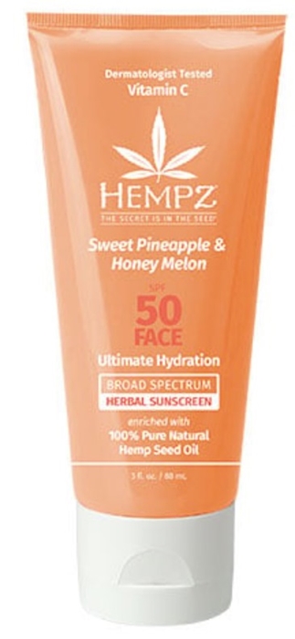 Sweet Pineapple & Honey Melon Facial Sunscreen SPF 50 - Btl 3 oz - Skin Care By Hempz