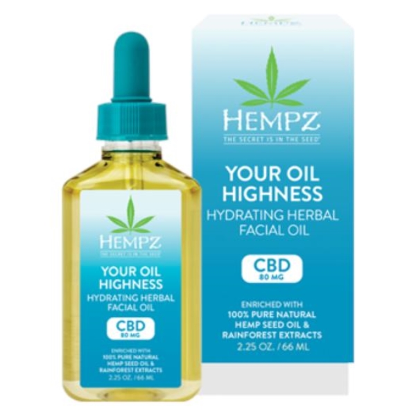 CBD 80MG HYDRATING FACIAL OIL - Bottle - Hempz Skin Care By Supre