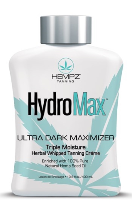 HydroMax Ultra Dark Maximizer - Bottle - Tanning Lotion By Hempz - Click Image to Close