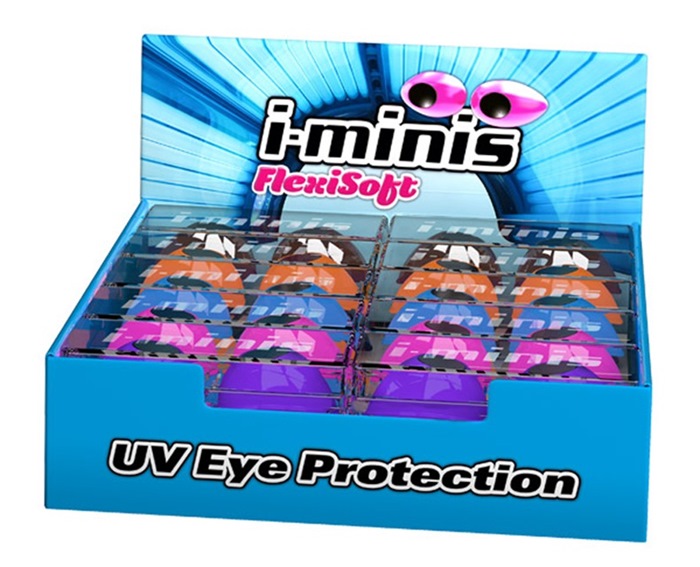 4EYEZ - I-MINIS w/CASE - Assorted - 20 count Display - UV Tanning Eyewear