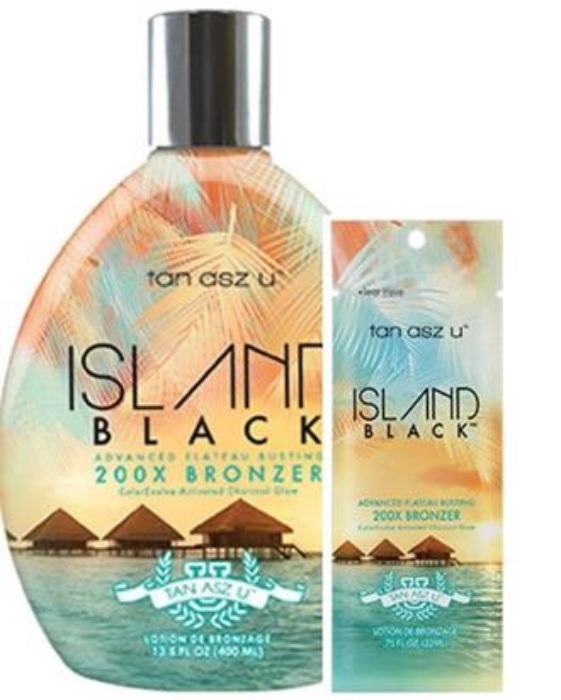 ISLAND BLACK BRONZER - Buy 1 Btl get 2 Pkts FREE - Tanning Lotion By Tan Inc