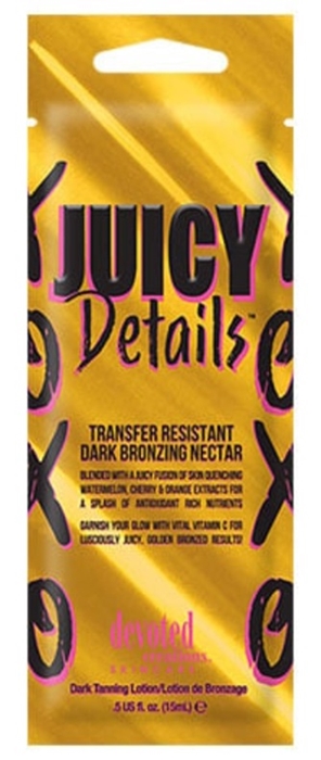 JUICY DETAILS BRONZER - Pkt - Tanning Lotion By Devoted Creations