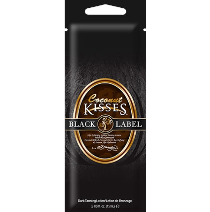 Coconut Kisses Black Bronzer - Ed Hardy Tanning Lotion - Packet