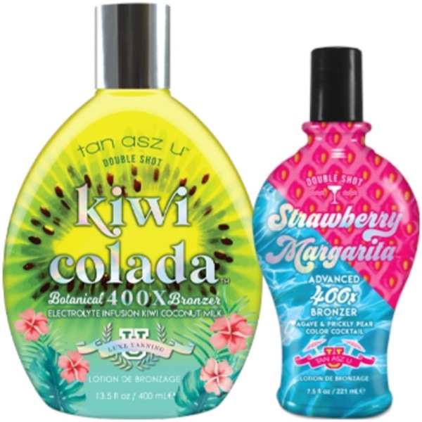 KIWI COLADA BRONZER - Buy 13.5oz Btl Get 1 Strawberry Marg 7.5 Btl FREE - Tanning Lotion By Tan Inc