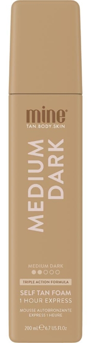 Medium Dark Self Tan Mousee By Minetan - Bottle
