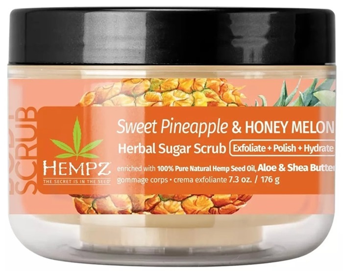 Sweet Pineapple & Melon Body Scrub NEW - Jar - Hempz Skin Care By Supre