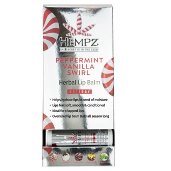 Peppermint Swirl Lip Balm Merry Make Out - Display - Hempz Skin Care By Supre