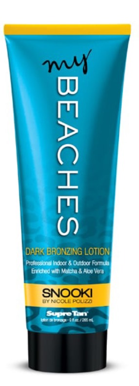 Snooki My Beaches Dark Bronzing - Bottle - Tanning Lotion By Supre - Click Image to Close