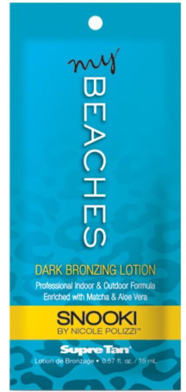 Snooki My Beaches Dark Bronzing - Packet - Tanning Lotion By Supre - Click Image to Close